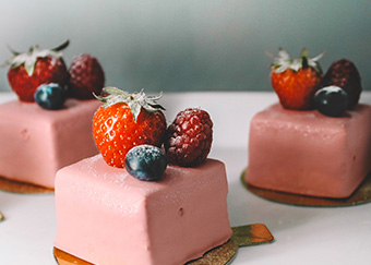 bavarois aux fruits rouges