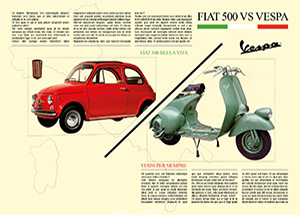 affiche Fiat vs Vespa