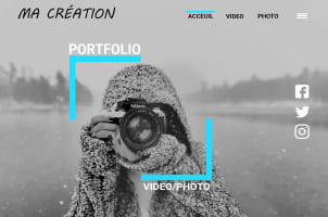 maquette pour un photographe