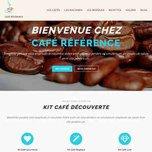 miniature site web café